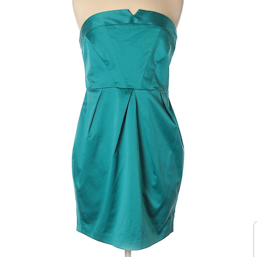 Teal cocktail dress